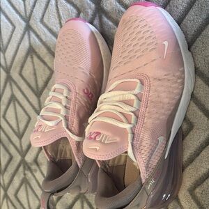 Nike Women's Pink and White Air Max Athletic Shoes